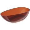 Mexen Glass wanna wolnostojąca transparentna 170 x 85 cm, earth, korek chrom - 58061708505