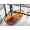 Mexen Pure earth wanna wolnostojąca transparentna 170 x 80 cm, korek chrom - 58071708005