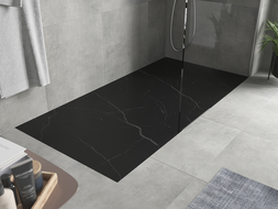 Mexen Hugo brodzik prostokątny SMC 180 x 90 cm, czarny kamień - 42759018