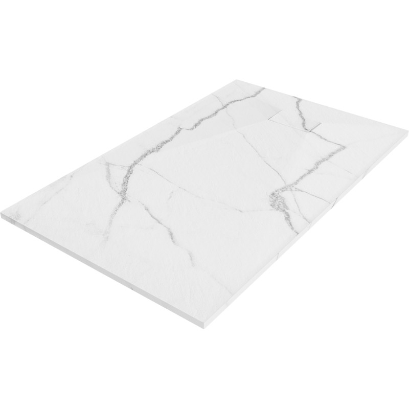 Mexen Hugo brodzik prostokątny SMC 160 x 80 cm, biały kamień - 42158016