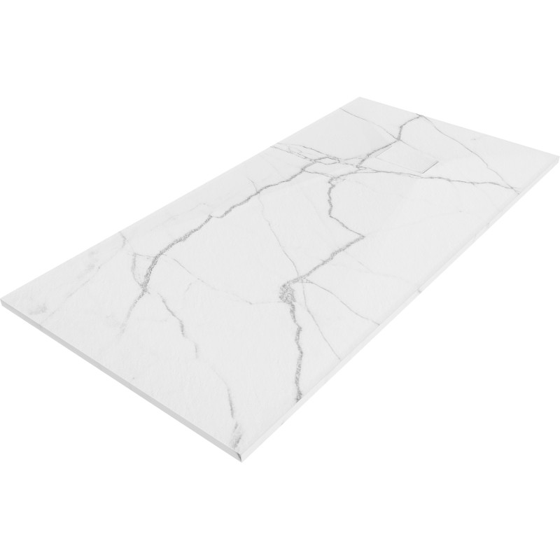 Mexen Hugo brodzik prostokątny SMC 180 x 90 cm, biały kamień - 42159018