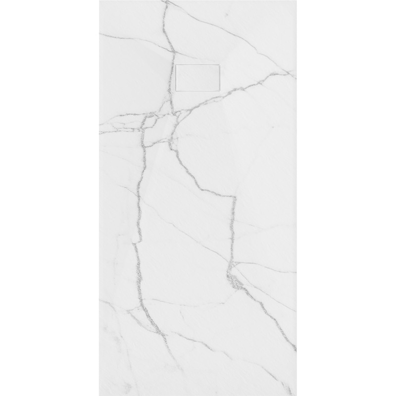 Mexen Hugo brodzik prostokątny SMC 180 x 90 cm, biały kamień - 42159018