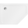 Mexen Flat brodzik pięciokątny slim lewy 100 x 90 cm, biały, syfon chrom - 41P109010L