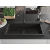 Mexen Slido zlewozmywak granitowy 1-komorowy 900 x 500 mm, czarny/złoty metalik, syfon czarny - 6528901005-75-B