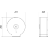 Mexen Spira-U pojemnik na papier toaletowy, inox - 70K540-01