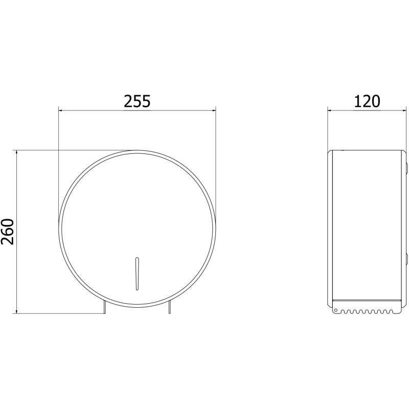 Mexen Spira-V pojemnik na papier toaletowy, inox - 70K550-01