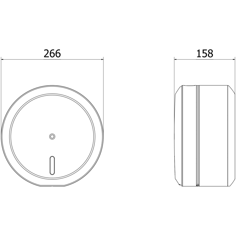 Mexen Spira-R pojemnik na papier toaletowy do centralnego dozowania, inox - 70K500-01