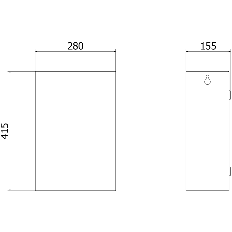 Mexen Linox Kosz na śmieci 17L, czarny mat - 70K004-70