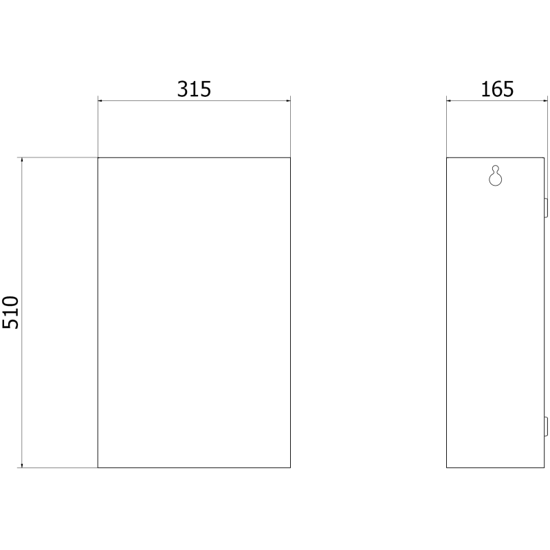 Mexen Linox Kosz na śmieci 25L, inox - 70K005-01