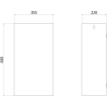 Mexen Linox Kosz na śmieci 50L, inox - 70K007-01