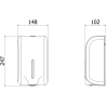 Mexen Purio-Pro bezdotykowy automatyczny dozownik do mydła w płynie 1200 ml, inox - 70K600-01