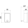 Mexen Purio-U dozownik do mydła w płynie 500 ml, inox - 70K630-01