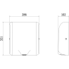 Mexen Ventaro-U Slim suszarka do rąk, 1000 W, biała - 70K031-20