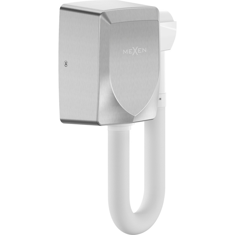 Mexen Aquis-S suszarka basenowa do włosów z wężem, 1000 W, inox - 70K200-01