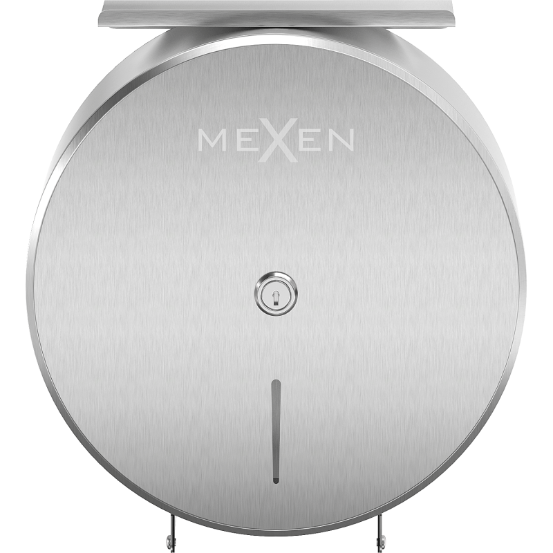 Mexen Spira-H+ pojemnik na papier toaletowy z półką na telefon, inox - 70K561-01