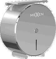 Mexen Spira-H+ pojemnik na papier toaletowy z półką na telefon, chrom - 70K561-00
