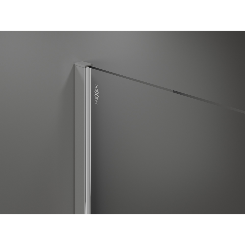 Mexen Kioto ścianka prysznicowa Walk-in 70 x 200 cm, ombre czarna 8 mm, chrom - 800-070-101-01-76