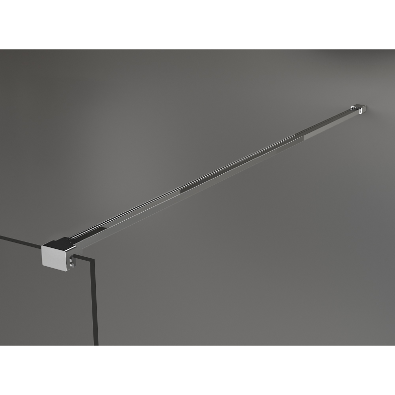Mexen Kioto ścianka prysznicowa Walk-in 70 x 200 cm, ombre czarna 8 mm, chrom - 800-070-101-01-76