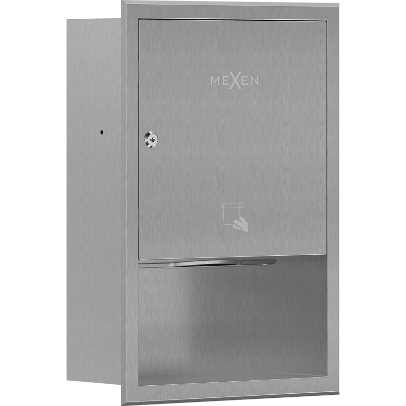 Mexen Linox wnękowy pojemnik na ręczniki papierowe, inox - 70K003-01