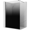 Mexen Kioto ścianka prysznicowa Walk-in 120 x 200 cm, ombre czarna 8 mm, czarna - 800-120-101-70-76