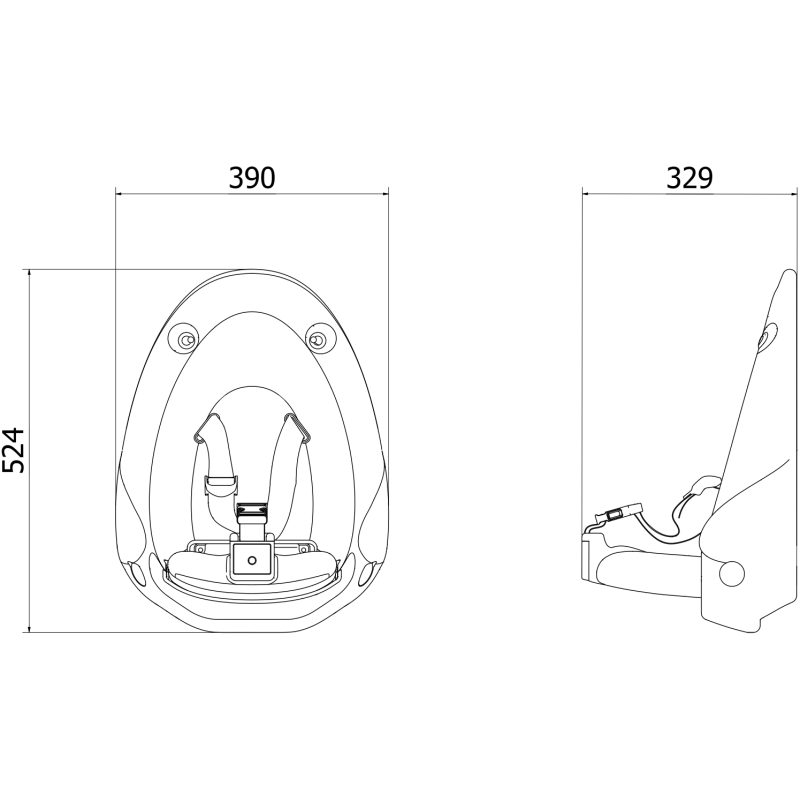 Mexen Mello fotelik dla dzieci naścienny - 70K010-00