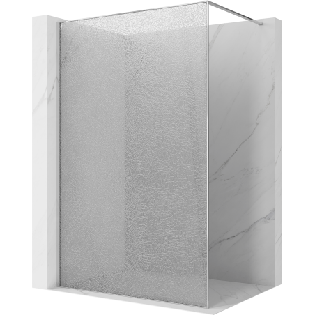 Mexen Kioto ścianka prysznicowa Walk-in 100 x 200 cm, crackle transparent 12 mm, chrom - 800-100-101-01-04-X