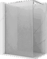 Mexen Kioto ścianka prysznicowa Walk-in 160 x 200 cm, crackle transparent 12 mm, chrom - 800-160-101-01-04-X