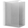 Mexen Kioto ścianka prysznicowa Walk-in 80 x 200 cm, crackle transparent 12 mm, biała - 800-080-101-20-04-X
