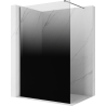 Mexen Kioto ścianka prysznicowa Walk-in 100 x 200 cm, ombre czarna 8 mm, gun metal - 800-100-101-95-76