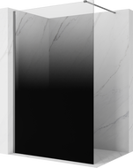 Mexen Kioto ścianka prysznicowa Walk-in 120 x 200 cm, ombre czarna 8 mm, gun metal - 800-120-101-95-76