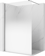 Mexen Kioto ścianka prysznicowa Walk-in 70 x 200 cm, ombre biała 8 mm, gun metal - 800-070-101-95-86