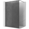 Mexen Kioto ścianka prysznicowa Walk-in 150 x 200 cm, crackle grafit 12 mm, gun metal - 800-150-101-95-44-X