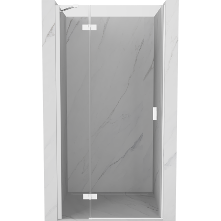 Mexen Mist-H drzwi prysznicowe uchylne lewe 105 cm, transparent, białe - 8A5-105-000-20-00-L
