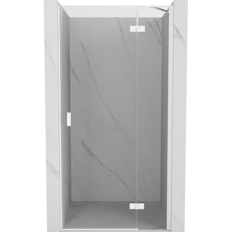 Mexen Mist-H drzwi prysznicowe uchylne prawe 120 cm, transparent, białe - 8A5-120-000-20-00-P