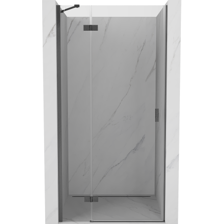 Mexen Mist-H drzwi prysznicowe uchylne lewe 115 cm, transparent, gun gray szczotkowany - 8A5-115-000-66-00-L