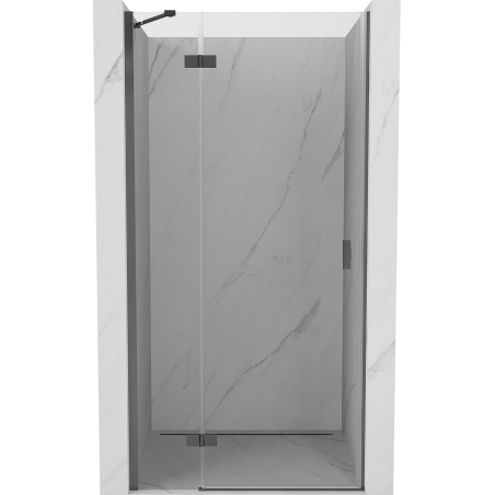 Mexen Mist-H drzwi prysznicowe uchylne lewe 115 cm, transparent, gun metal - 8A5-115-000-95-00-L