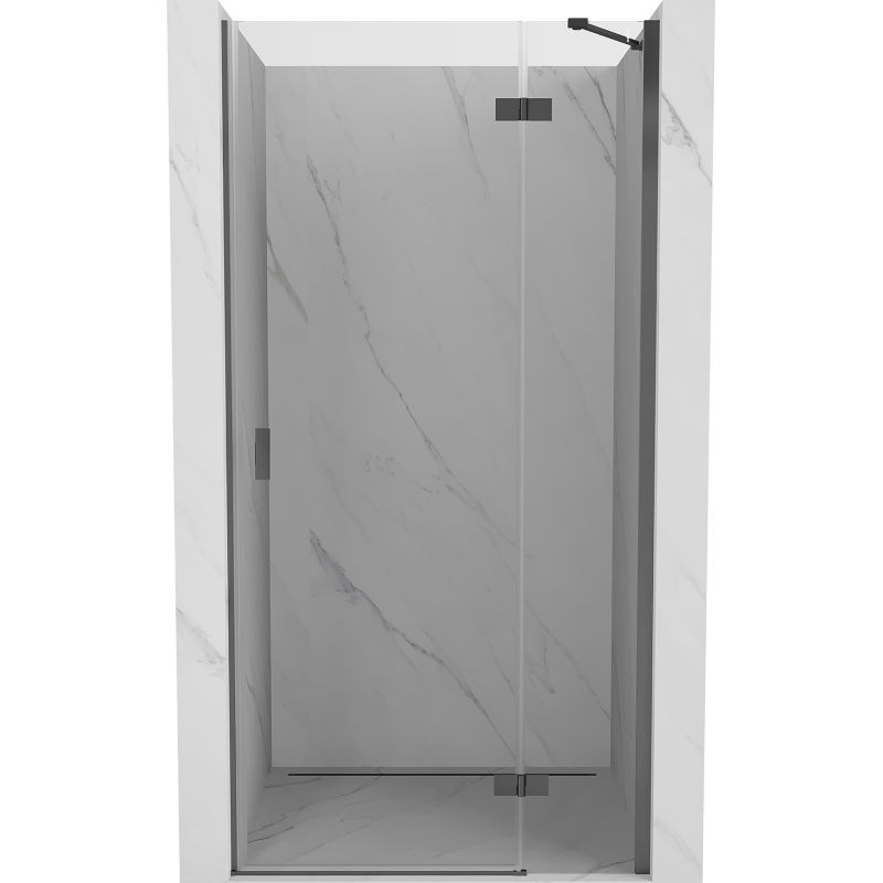 Mexen Mist-H drzwi prysznicowe uchylne prawe 85 cm, transparent, gun metal - 8A5-085-000-95-00-P