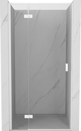 Mexen Mist-H L drzwi prysznicowe uchylne lewe 90 cm, transparent, białe - 8A5L-090-000-20-00-L