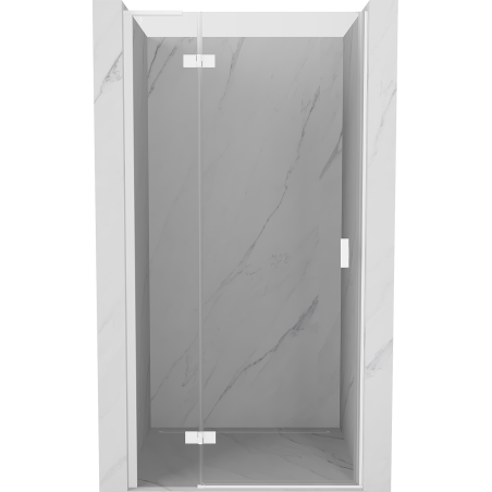 Mexen Mist-H L drzwi prysznicowe uchylne lewe 100 cm, transparent, białe - 8A5L-100-000-20-00-L