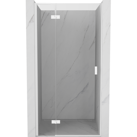 Mexen Mist-H L drzwi prysznicowe uchylne lewe 105 cm, transparent, białe - 8A5L-105-000-20-00-L