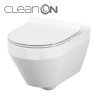 Cersanit Crea miska zawieszana owalna Cleanon + deska wolnoopadająca - S701-212