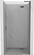 Mexen Mist-H L drzwi prysznicowe uchylne prawe 75 cm, transparent, gun gray szczotkowany - 8A5L-075-000-66-00-P