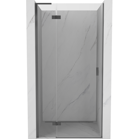 Mexen Mist-H L drzwi prysznicowe uchylne lewe 105 cm, transparent, gun metal - 8A5L-105-000-95-00-L