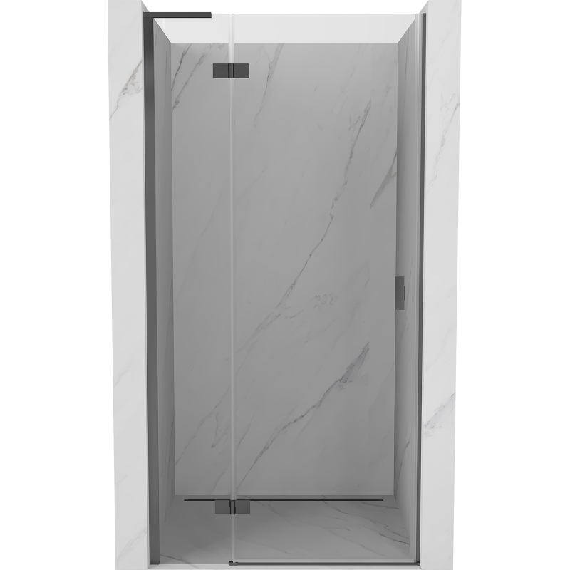 Mexen Mist-H L drzwi prysznicowe uchylne lewe 120 cm, transparent, gun metal - 8A5L-120-000-95-00-L