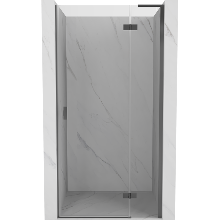 Mexen Mist-H L drzwi prysznicowe uchylne prawe 90 cm, transparent, gun metal - 8A5L-090-000-95-00-P