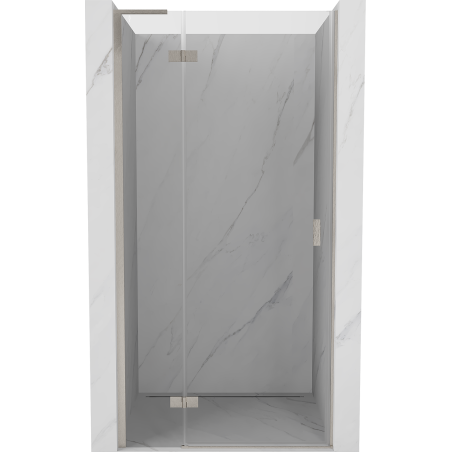 Mexen Mist-H L drzwi prysznicowe uchylne lewe 80 cm, transparent, nikiel szczotkowany - 8A5L-080-000-97-00-L