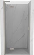 Mexen Mist-H L drzwi prysznicowe uchylne lewe 80 cm, transparent, nikiel szczotkowany - 8A5L-080-000-97-00-L