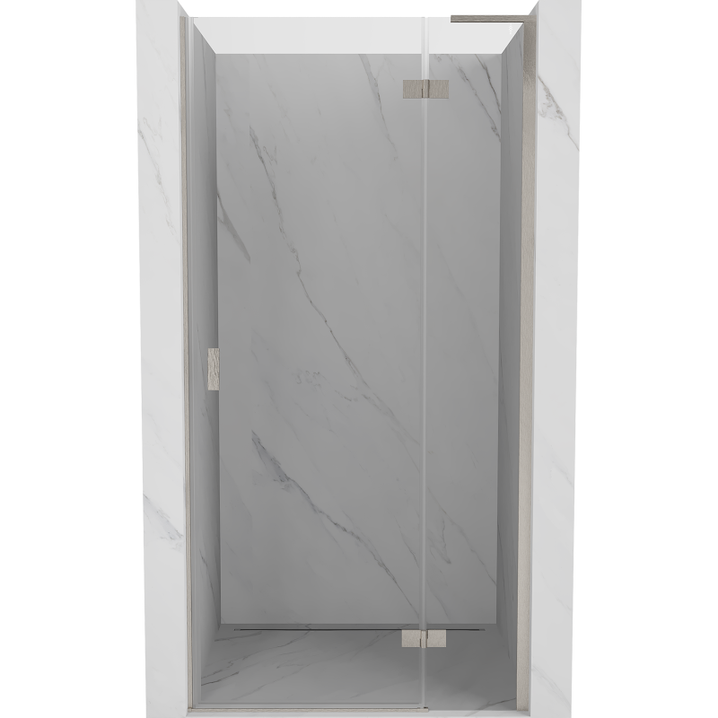 Mexen Mist-H L drzwi prysznicowe uchylne prawe 115 cm, transparent, nikiel szczotkowany - 8A5L-115-000-97-00-P