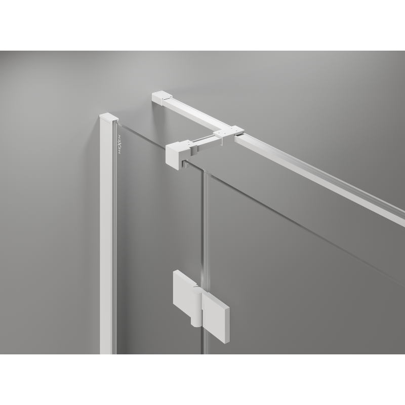 Mexen Mist-H T kabina prysznicowa uchylna lewa 70 x 75 cm, transparent, biała - 8A5T-070-075-20-00-L