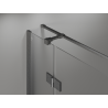 Mexen Mist-H T kabina prysznicowa uchylna lewa 80 x 70 cm, transparent, gun gray szczotkowany - 8A5T-080-070-66-00-L